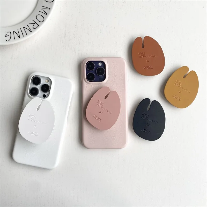 Suitable For Any Brand Model Horseshoe Folding Bracket Girl Phone Cover Case For Iphone 14 13 12 11 Pro Max Soft Coque Fundas