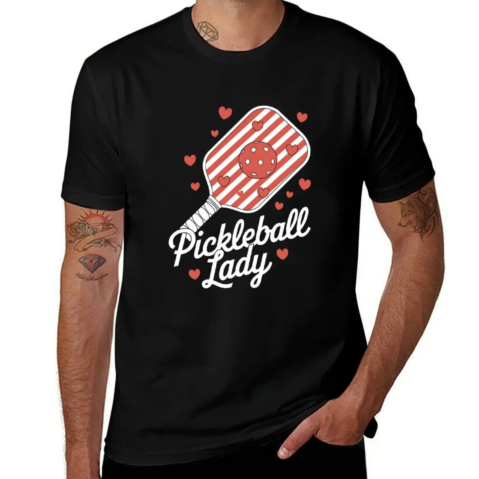 

Funny Pickleball Love Valentine’s Day Heart Paddle Couples (2) T-Shirt Aesthetic clothing mens plain t shirts