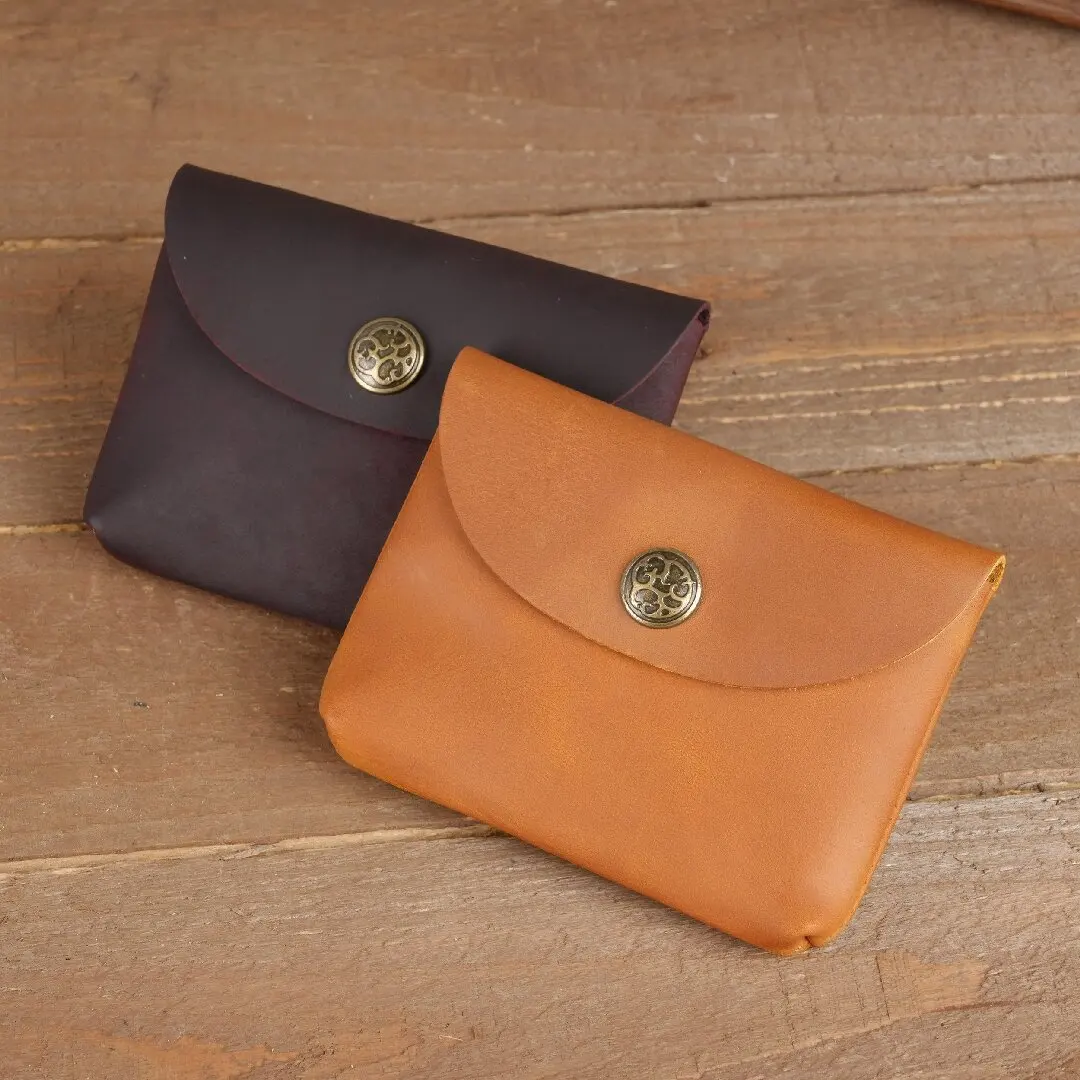 1229 Japanese simple change bag, card bag, small and simple ins first-layer cowhide change bag