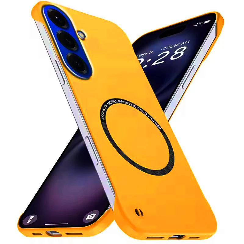 Magnetische Slim-Hülle für Samsung S26 S25 S24 S23 S22 S21 S20 FE Plus Note 20 Ultra Rahmenlose Matte Harte PC-Abdeckung Stoßfest