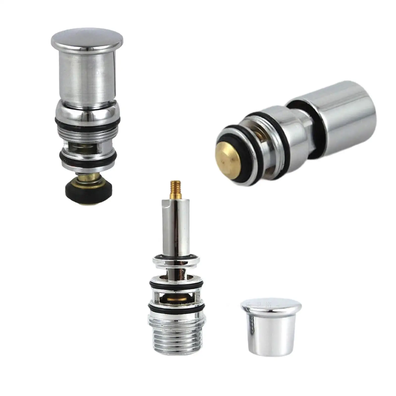 Triple Outlet Shower Diverter Valve Metal Core Spring Loaded for Efficient Bathtub and Bathroom Fixture Replacement