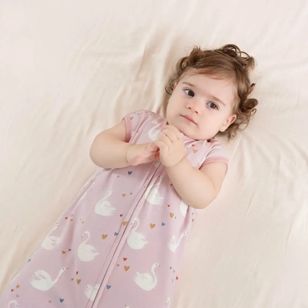 

Cotton Baby Sleeping Bag Breathable Pajamas Thin Newborn Swaddle Blanket Anti-Kicking Cocoon Lightweight Baby Vest Pajamas