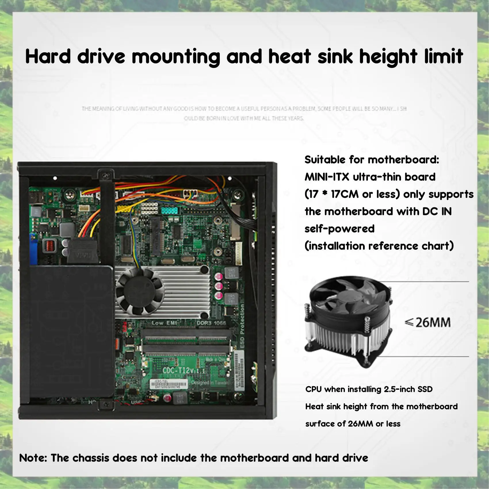 

A59Z-TX06 настольный мини-корпус ITX, мини-игровой компьютер, корпус HTPC для ультратонкой материнской платы MINI-ITX