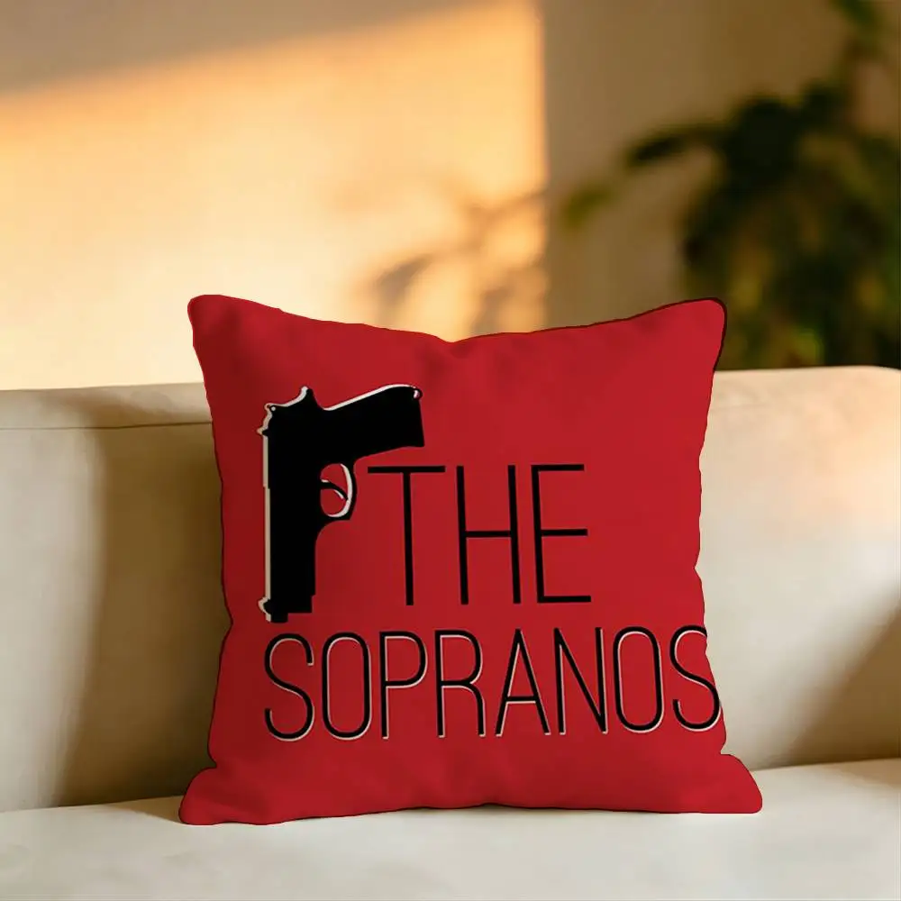 TV Series The Sopranos Pillow Case Square Double-Sided Sofa Cushion Cover Bedroom Bedside Pillow