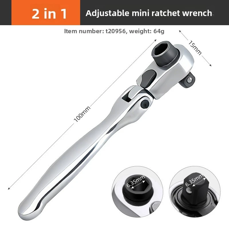 chave-catraca-2-em-1-multiuso-com-encaixe-de-1-4''-e-cabeca-reversivel-de-aco-cromo-vanadio-para-reparos-domesticos
