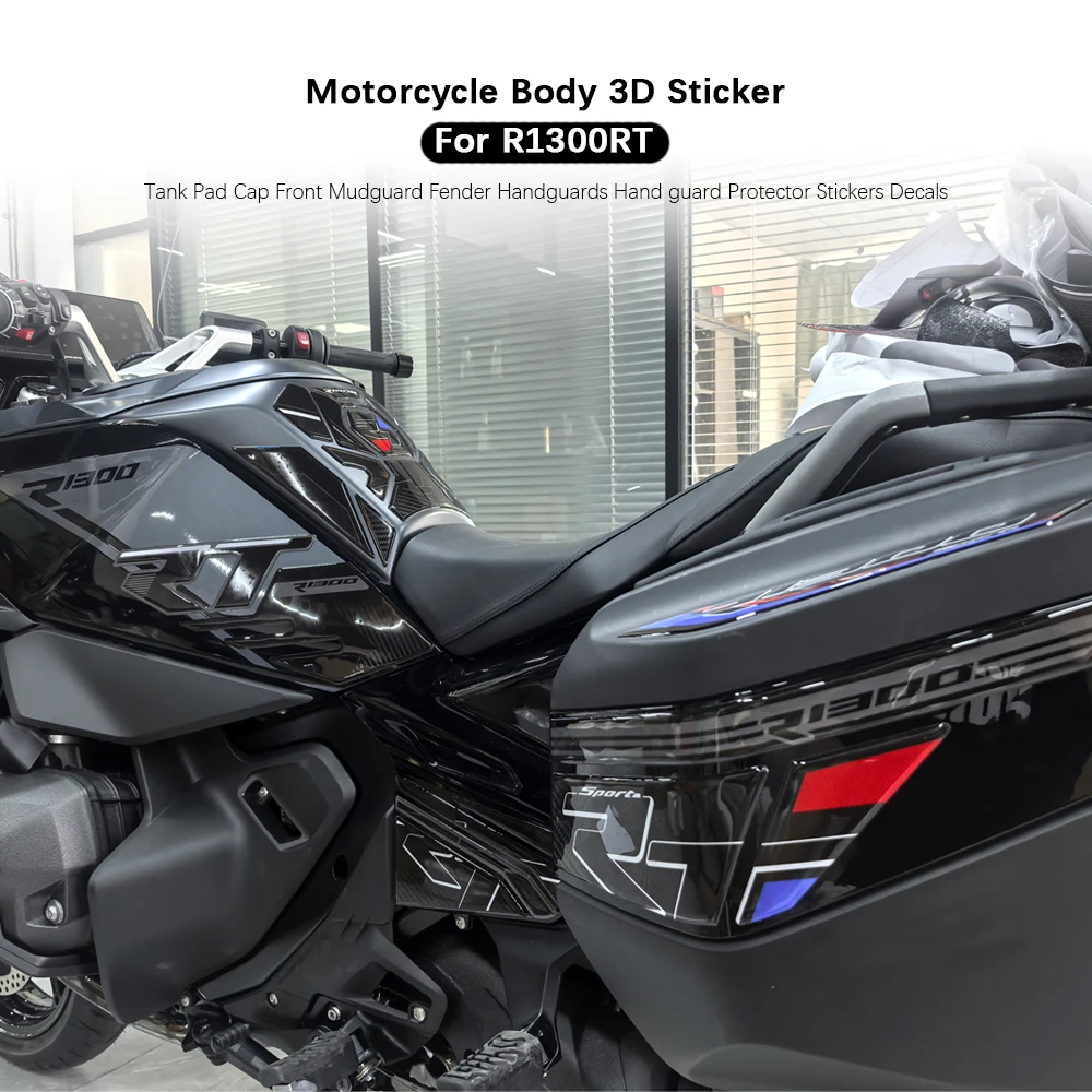 For R1300RT R 1300 RT R1300 Motorcycle Tank Pad Cap Front Mudguard Fender Handguards Hand guard Protector Stickers Decals