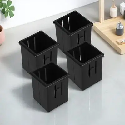 

4 pcs Hollow Square Tube Sleeves Bushing for Fitness Equipments Exercise Tubing Conversion Fitting Glide Sleeve Workout Machine
