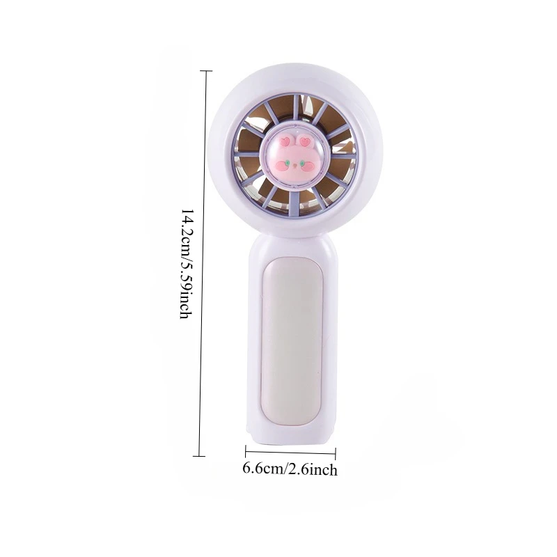 1Pc Mini Handheld Fan, Portable USB Rechargeable Model, Suitable for Multiple Scenarios: Holidays, Outings, Work, Indoor Office Use