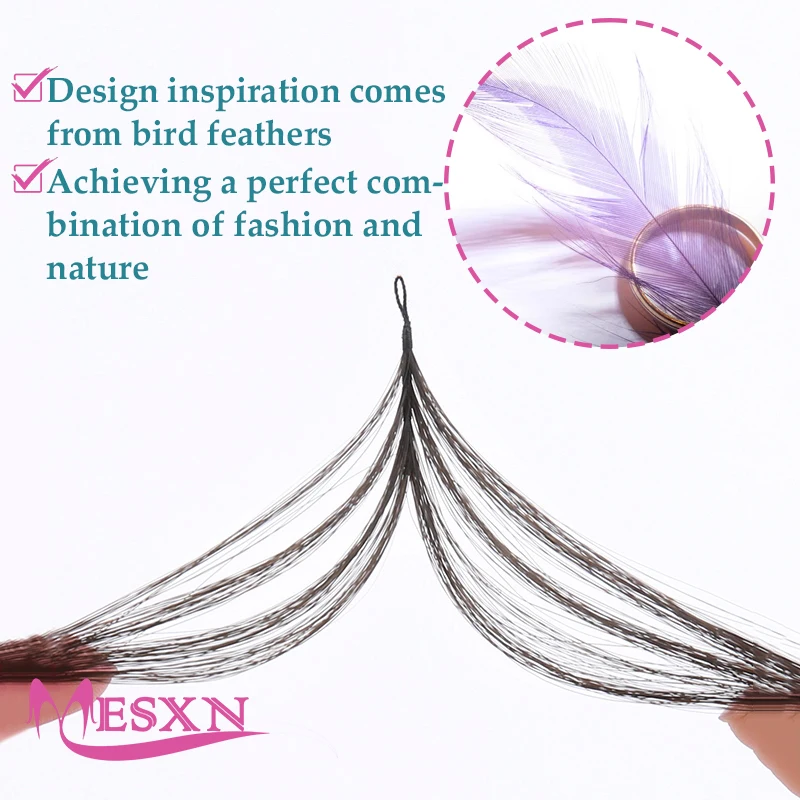 MESXN-Extensions de Cheveux Humains Lisses, Vrais Cheveux Humains Naturels, Brun, Blond, Third Feather, Microring, Salon, Nouveau