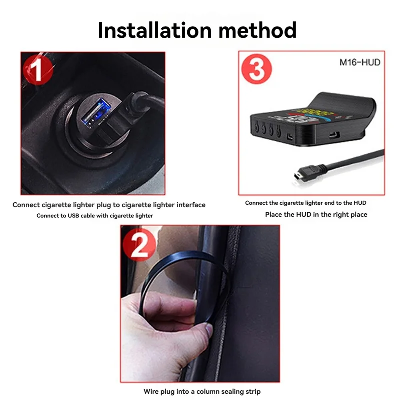 

R4-Universal OBD Car Speedometer HUD Windshield Projector LED Digital Car Head-UP Display GPS With Speed Warning