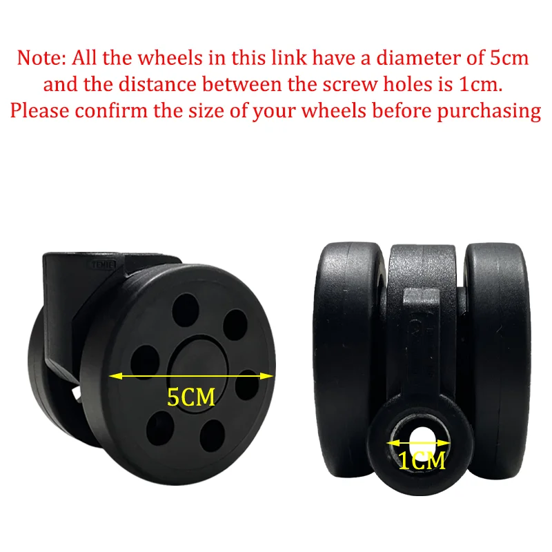 Suitable for Rimowa Spare Parts 50mm Universal Wheel Replacement Suitcase Silent Shock Absorbing Wheel Accessories Wheel Casters