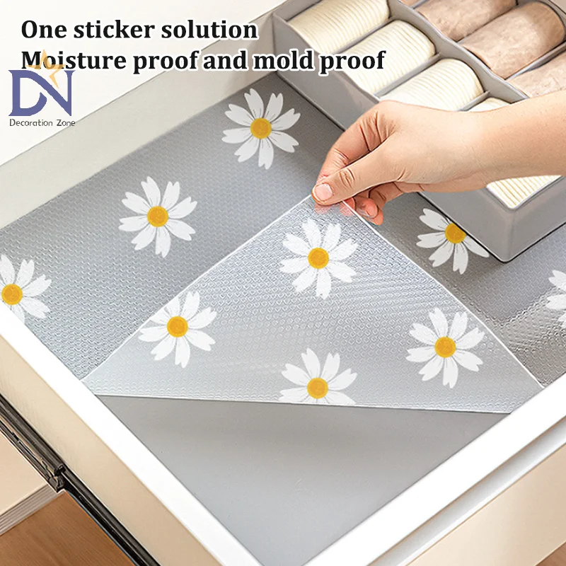 EVA Cabinet Mat Reusable Drawer Liners Non-slip Refrigerator Mat Fridge Waterproof Moisture-proof Drawer Mat