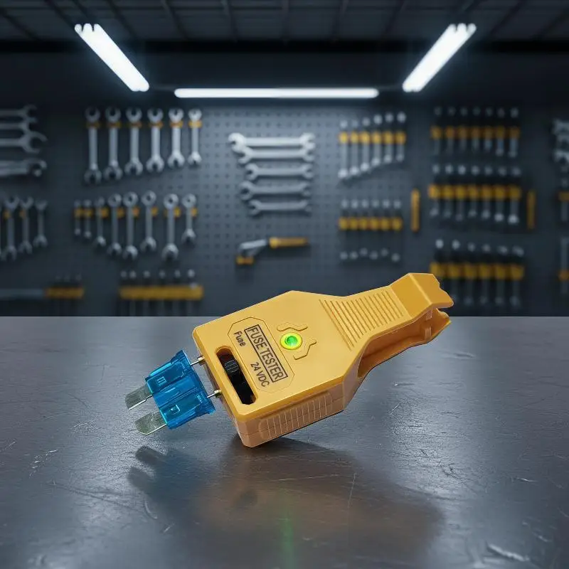Multi-Functional Automotive Fuse Tester DC 12/24V with Blade Puller for Car Fuse Check Replace Repair Work