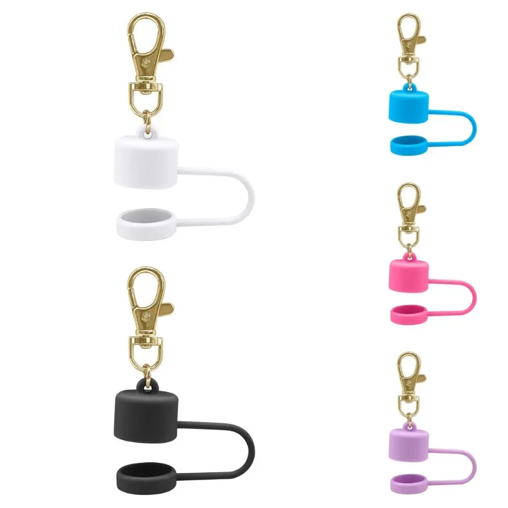 Non-Slip Silicone Lip Balm Holder Waterproof Design Clip-On Style Lipstick Storage Keychain Protective Cover Silicone Material
