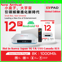 [Genuine]EVPAD 12P Latest version Evpad smart TV Box 4GB 64GB Android12 8K Wifi6 Global Best Seller PK Svicloud 10P/UBOX/iMETBOX