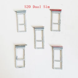 10Pcs/Lot Sim Tray Holder For Samsung Galaxy S20 / S20 Plus / S20 Ultra SIM Card Tray Slot Holder Adapter Socket