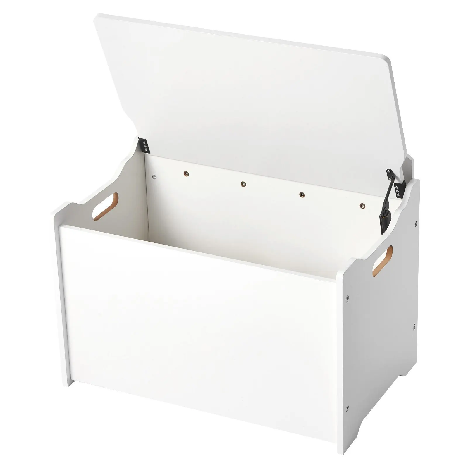 

Детская скамья-тумба для хранения, деревянный ящик для игрушек со спинкой, большой шкаф для хранения с безопасными петлями, скамья-тумба для малышей