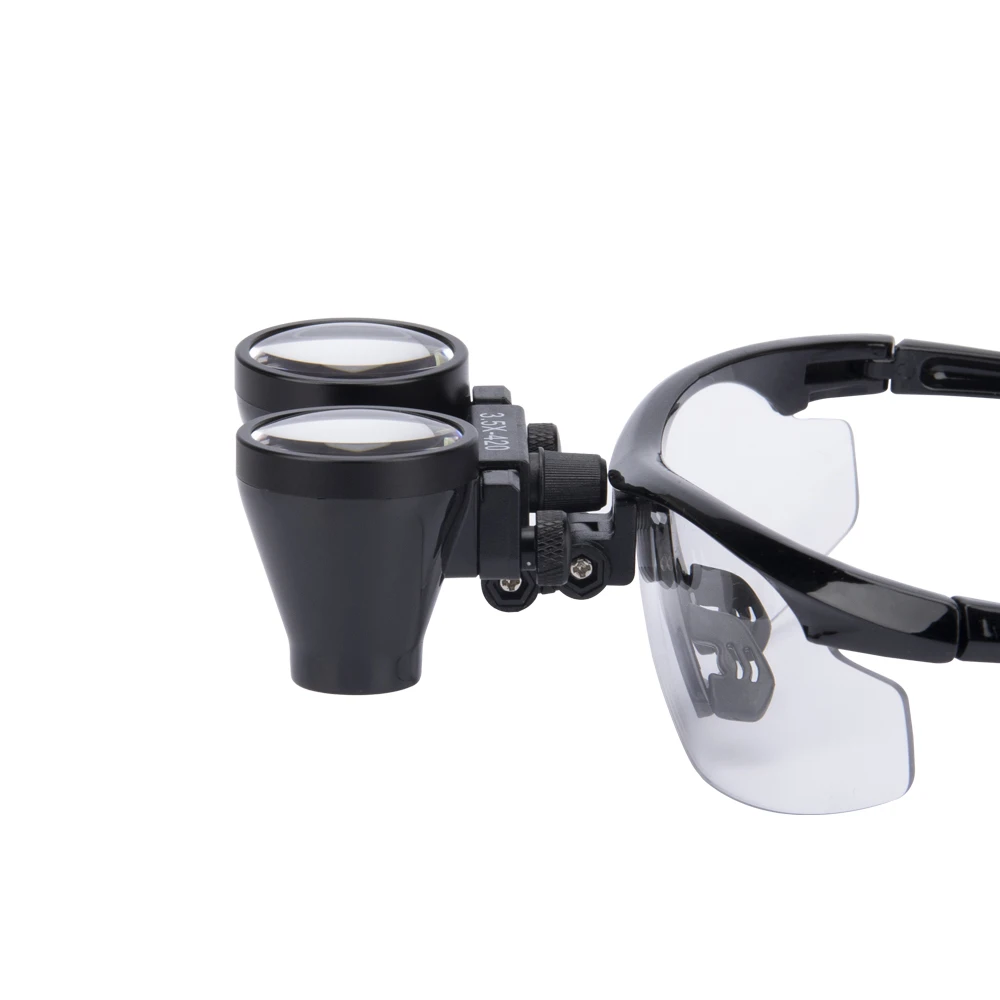 Lenti di ingrandimento dentali Occhiali da 3,5x o 2,5x Lente d'ingrandimento medica da laboratorio Dentisti Lente ottica binoculare chirurgica ultraleggera 420mm