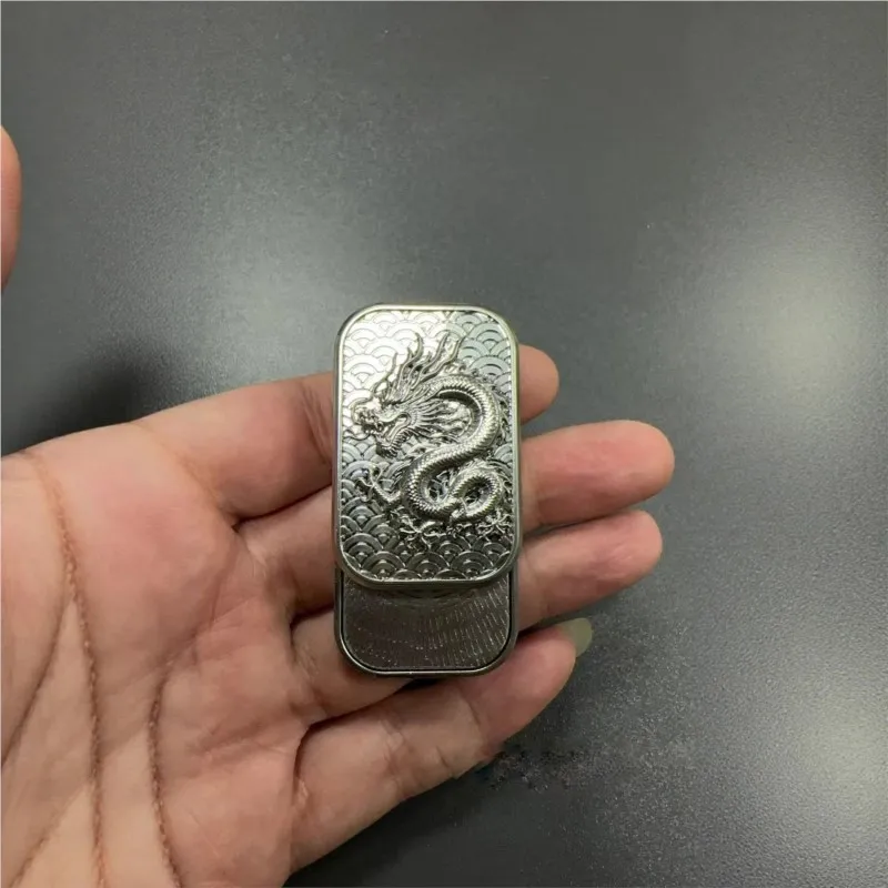 1pcs Finger Spinner Push Cards EDC Fidget Slider Alloy Magnetic Push Fidget Toy Stress Relief Tuning Fork Haptic Slider ADHD Toy