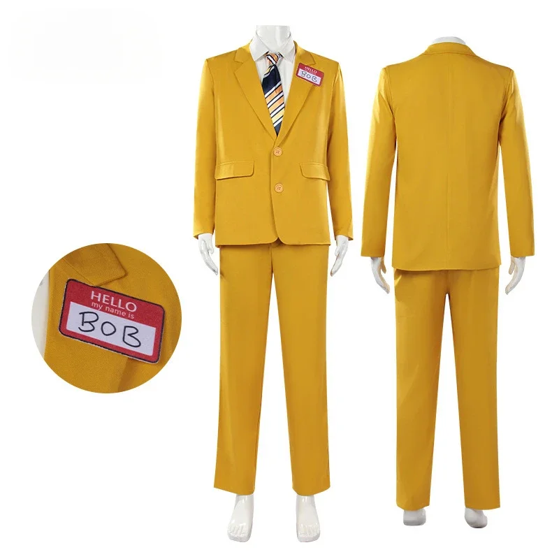 

FC6Movie Beetle Bob Cosplay Costume Juice Adult Unisex Coat Shirt Pants Yellow Uniform Suit Halloween Outfit Party Carnival@FC8！