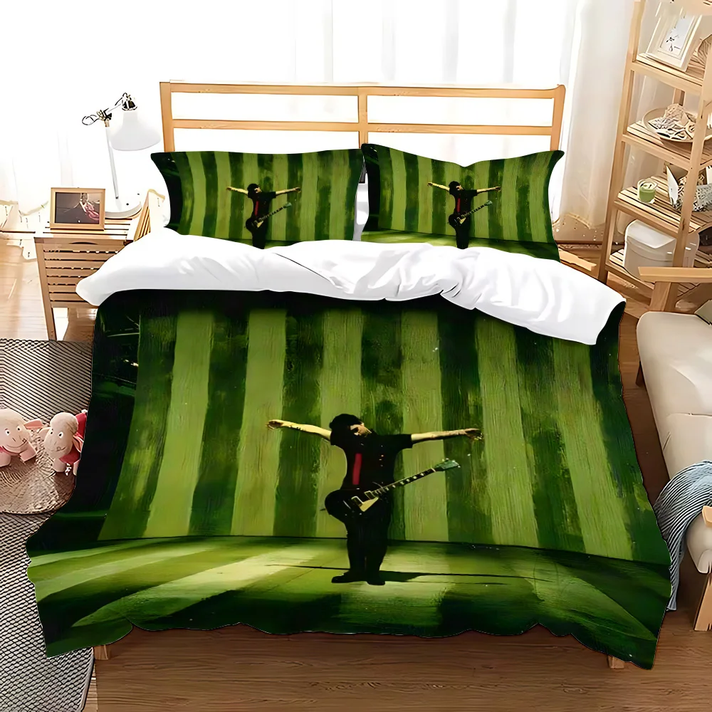 Duvet Green Day ' AMERICAN IDIOT Pillowcase Bedding Set Adult Boy Girl Bedroom Decoration Children Gift Single Double Large Size