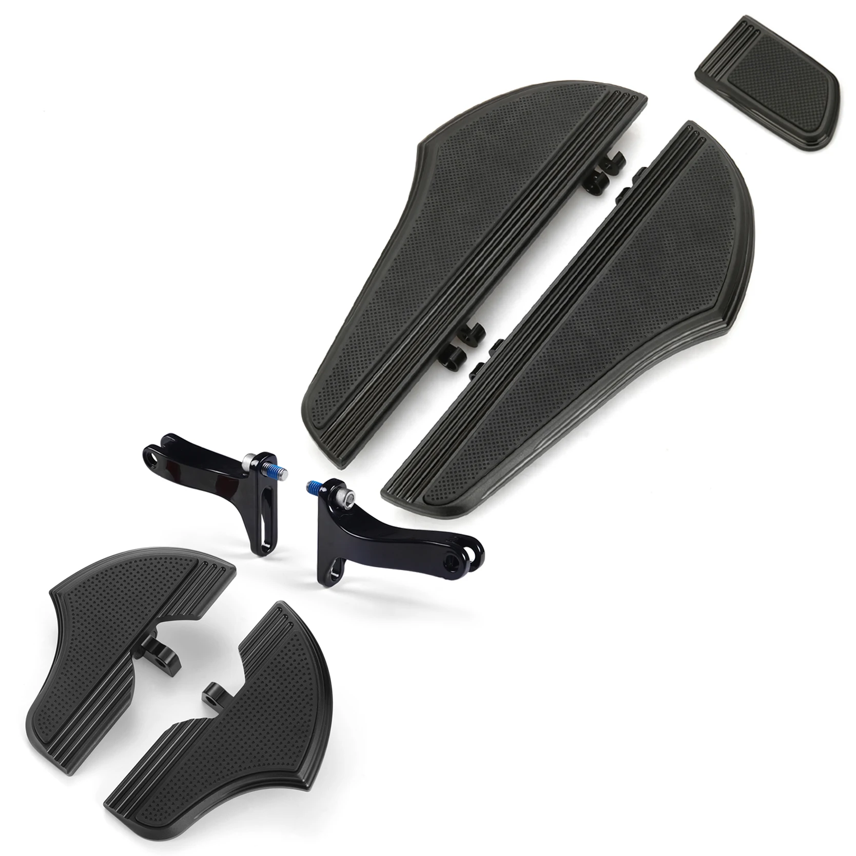 

STLF Anodized Defiance Black Driver Passenger Kit for Floorboards 1980-up Special Road Glide Special F