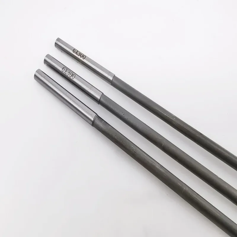 1Pc Lengthen Reamer 100-300mm HSS High Speed Steel H7 Straight Shank Machine Chucking Reamer for Metal Steel Aluminum Hole Drill