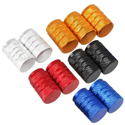 4PCS High-Quality Aluminum Valve Stem Caps - Universal Fit for Car/Truck Wheels - Rustproof Tire Air Valve Dust Covers