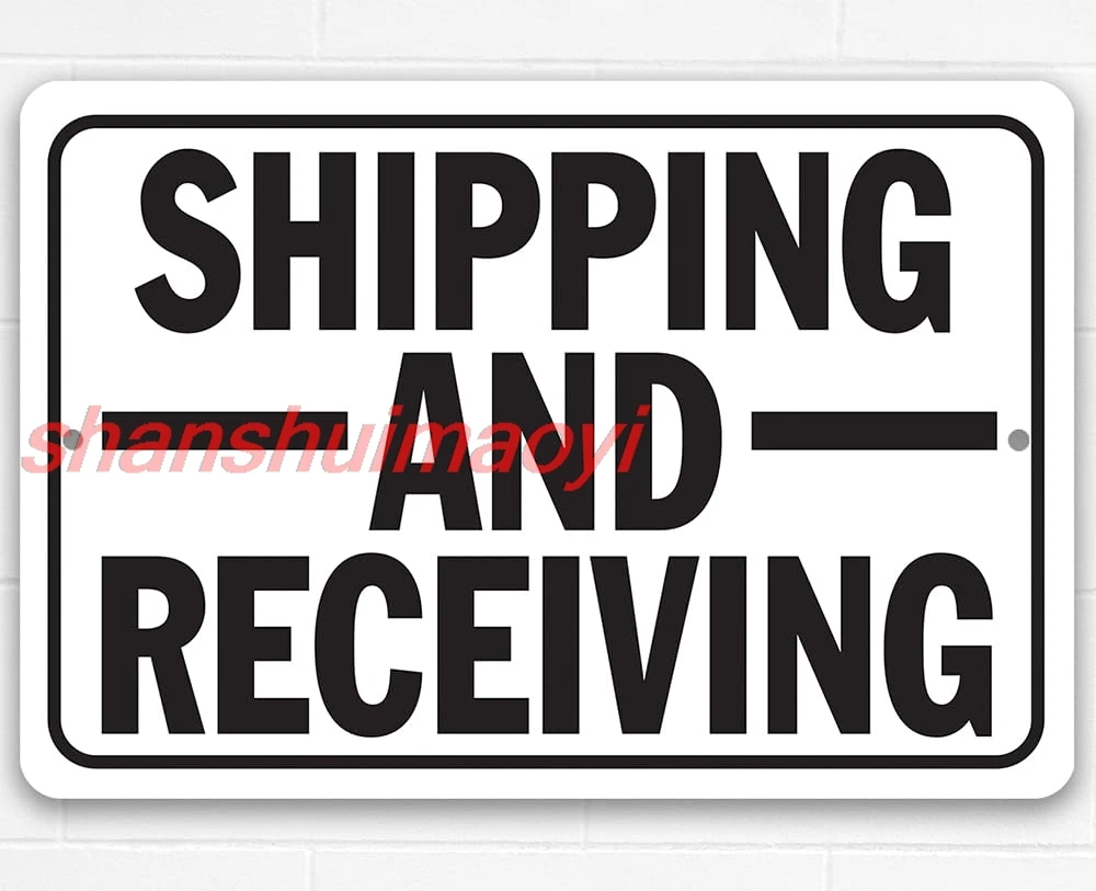 Metal Sign - Shiping and Receiving - My Orders - Use Indoor/Outdoor - Directional Deliveries Sign, Porch and Yard Outdoor S ALL