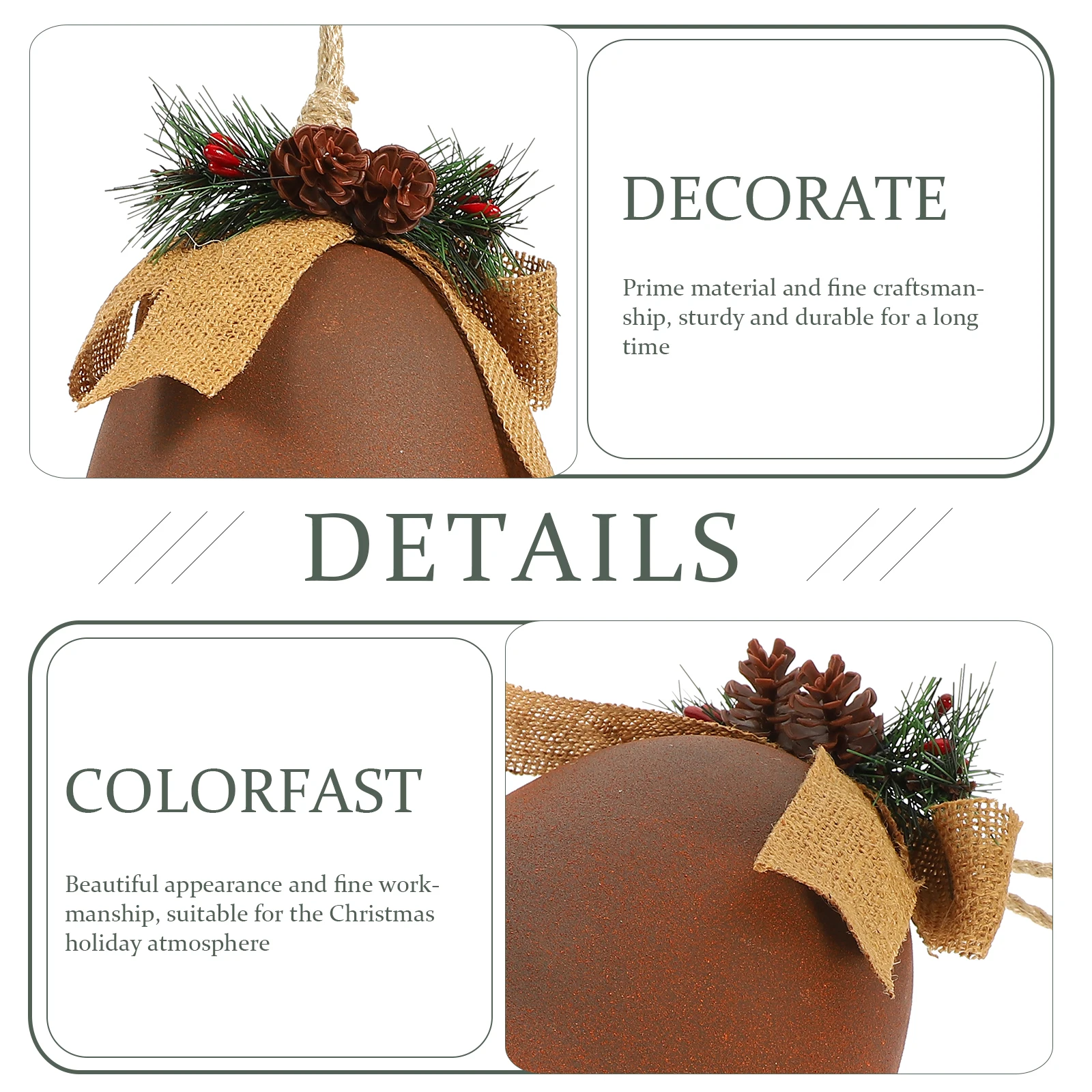 

Metal Horn Hanging Decoration Decorative Pendant Bells Pendants Decorations Brass Christmas Ornament