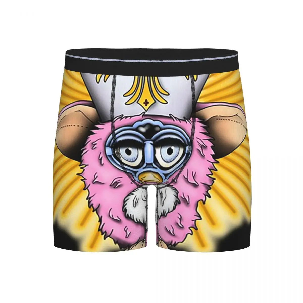 

Long Boxer Underpants Shorts Furby Pope Panties Male Soft Underwear for Homme Man Boyfriend Gift