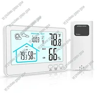 Weather Station Outdoor Forecast Thermohygrometer Indoor Outdoor Color Screen Temperature Humidity Monitor Thermometer Sensor