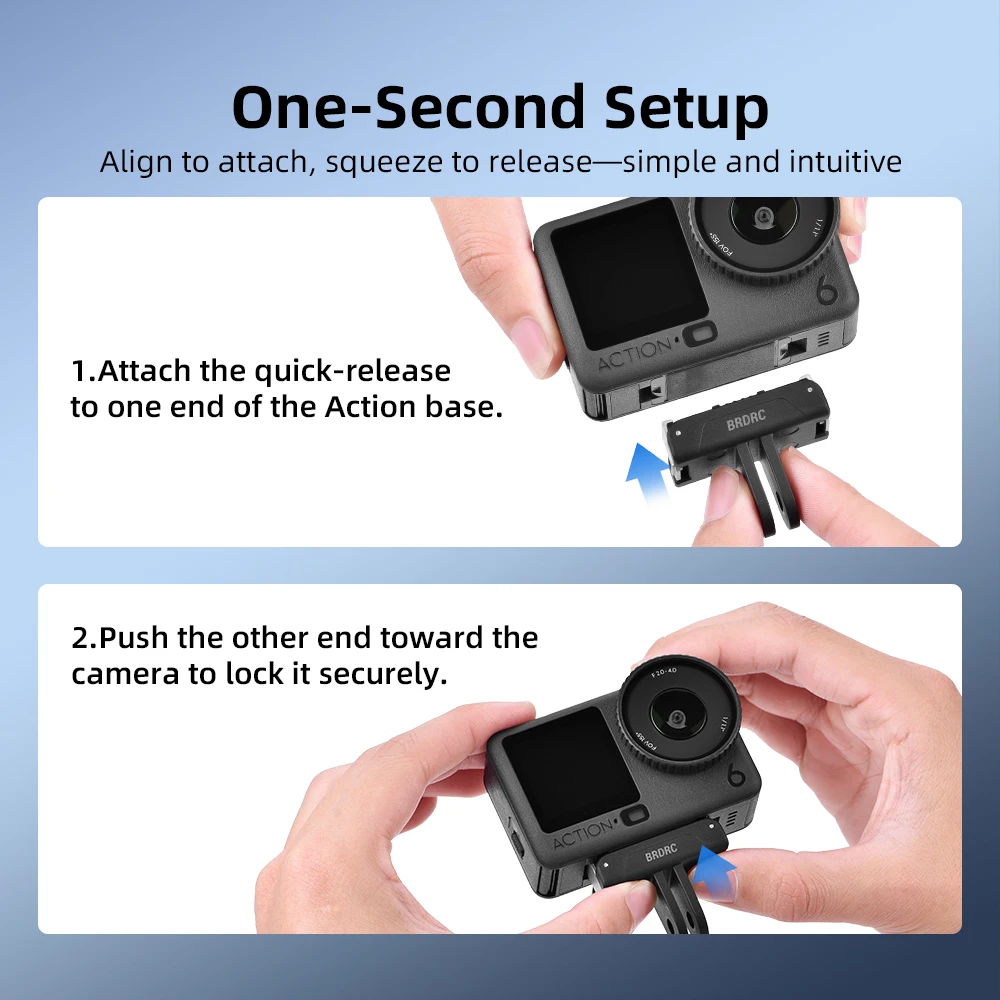 Magnetischer Adapter-Halter für DJI Action 6 5 Pro/4 3 Schnellwechsel-Basis für DJI Osmo 360 NANO Stativ-Adapter Selfie-Zubehör – Detail 8