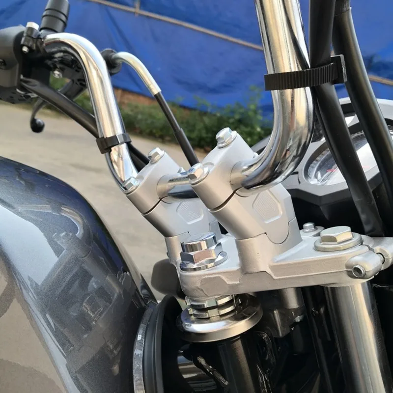 For Suzuki GW250 SV650 DL250 Handlebar Riser Mount Clamp Handle Bar Elevating Move Back Adapter