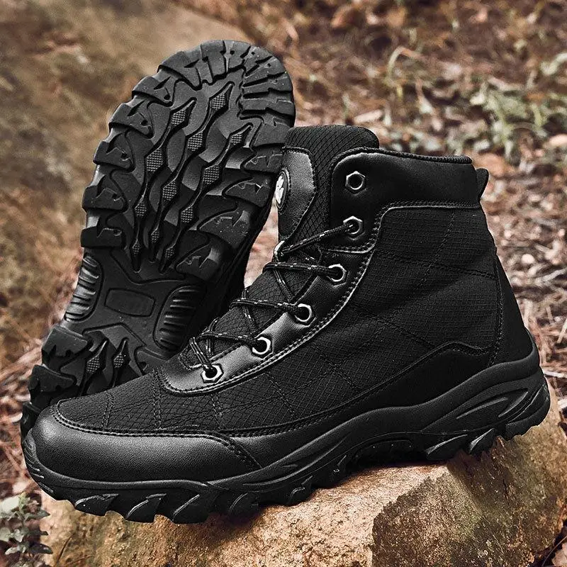

American Style Tactical Boots Mountain Climbing Shoes High Help Waterproof Anti-slip Wear-resistant Outdoor Hiking Boots for ...