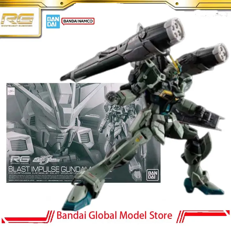 Bandai Gunpla PB Limited Edition RG 1/144 ZGMF-56E2/γ Blast Impulse Gundam Spec II Action Figure Assembly Model Christmas Gifts