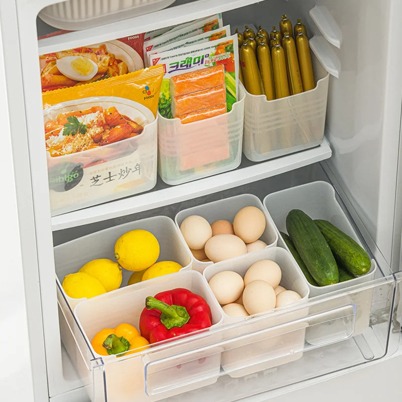 Fridge Organizer Food Fresh Storage Box Refrigerator Side Door Storage Box for Home Food Container Organiseurs De Rangement