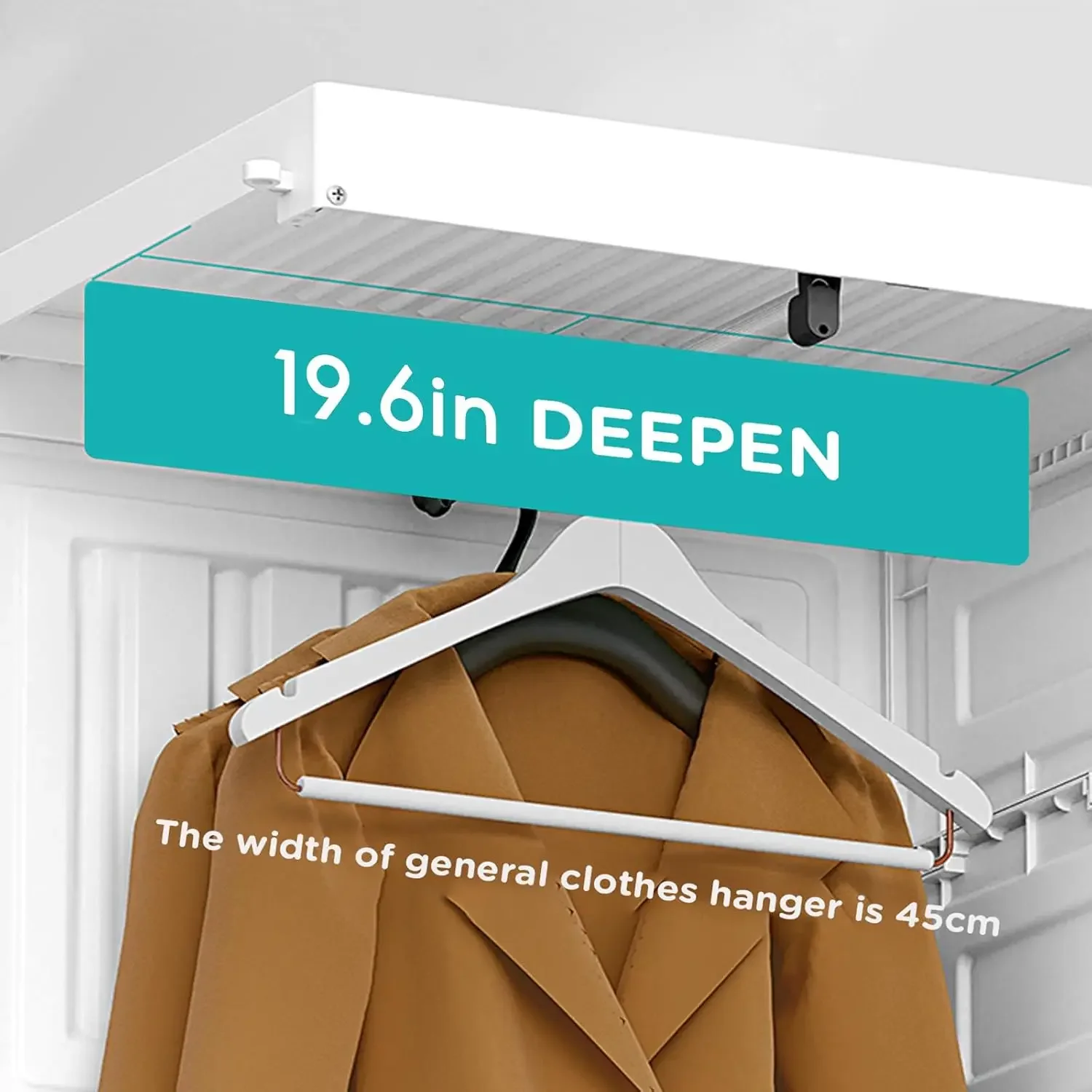 منظم تخزين خزانة الملابس المحمول للملابس، ألواح أبواب شفافة، مناسب لغرفة المعيشة وغرفة النوم وخزانة الملابس البلاستيكية