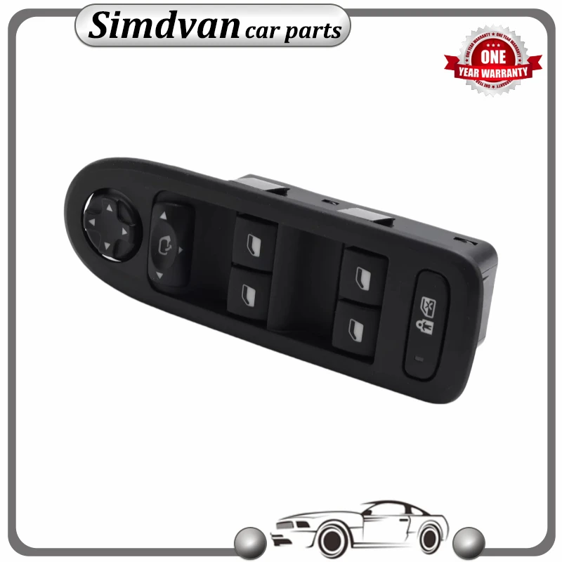 

96644917XT 96599975XT Power Window Control Button Switch For Peugeot 308 508 C5 5 Door Hatchback Wagon 96659465ZD 98026370ZD