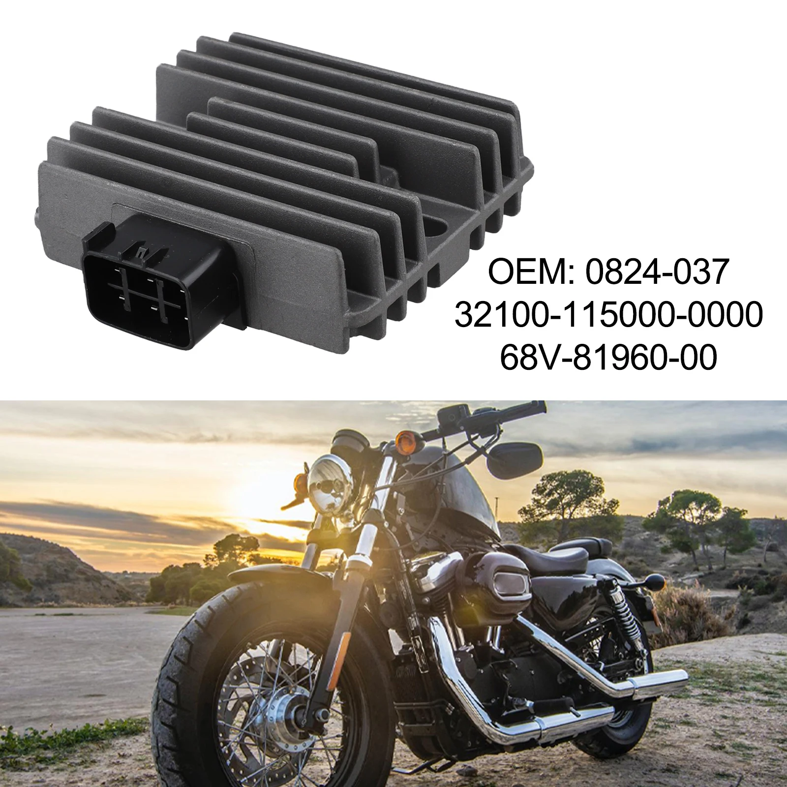 Motorcycle Rectifier Regulator for Yamaha OEM For 4XY819600000 Compatible with Multiple Models Including 115hp