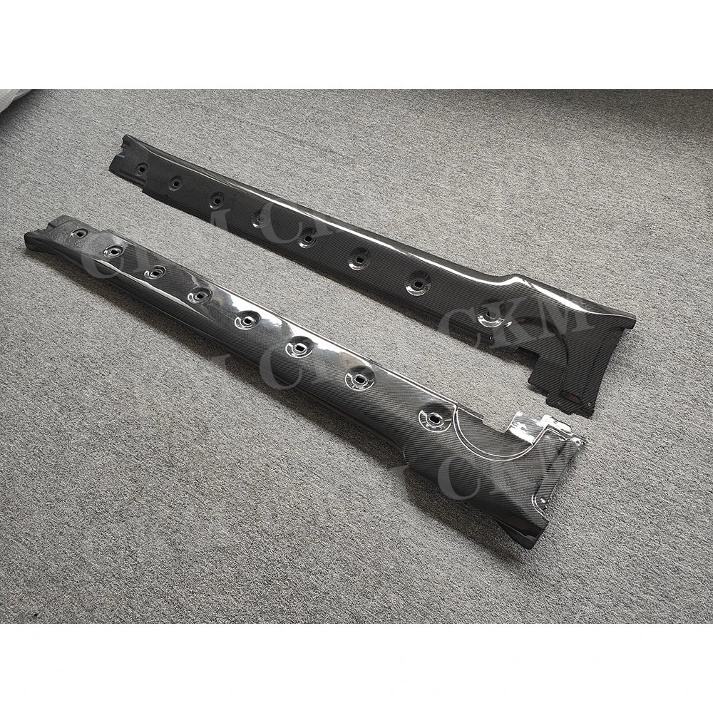 CKMUUER Para Porsche 911 992 2022+ Faldones Laterales de Fibra de Carbono, Paneles de Balancín, Extensión de Spoiler, Protector Lateral, Accesorios y Embellecedores para Coche
