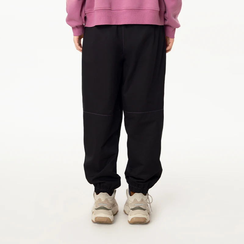 MOVEUP Casual Straight Leg Pants Winter Pure Cotton Multi Pocket Elastic Waist Commuter Warm Fleece Trousers For Women 324420120