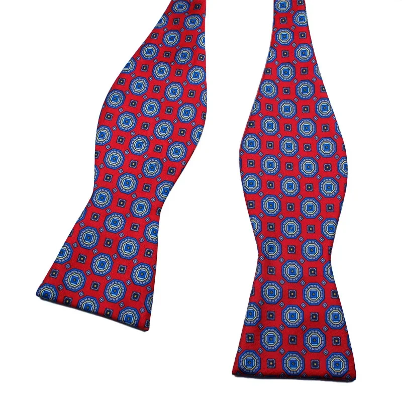 Men\'s wholesale hand tie gourd tie manufacturers printed polyester tie spot bow tie for man