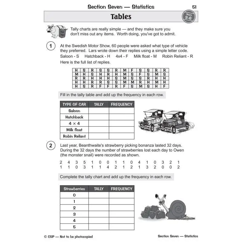 KS2 Livro de exercícios de matemática idades de 711 CGP TEAM Coordination Group Publications 9781847621856 Livro