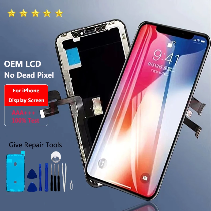 AAA+++ Screen For iPhone X XR XS MAX 11 12 PRO MAX LCD Display For iPhone 7 8 Plus X XS 11 Incell Screen Support 3D Touch True