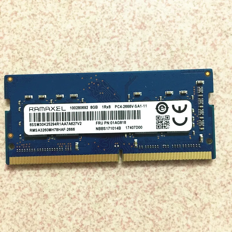 

RAMAXEL DDR4 8GB 2666 RAMS 8GB 1Rx8 PC4-2666V -SA1-11 ddr4 8gb 2666mhz laptop memory