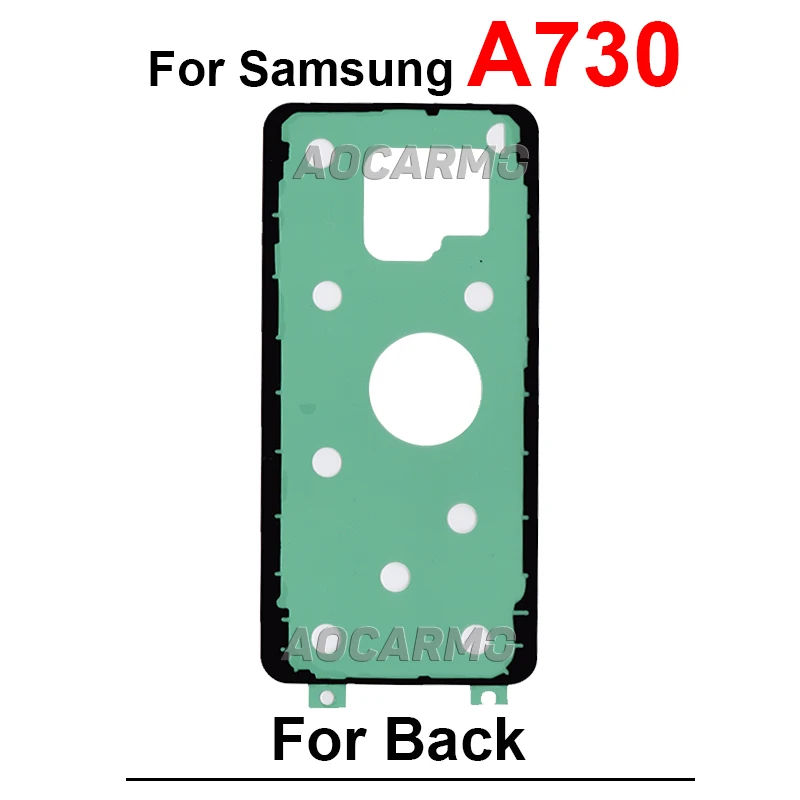 Autocollant pour Samsung Galaxy A40, A41, A50, A51, A52, A60, A70, A71, A72, A80, A730, A750, A920, couverture arrière, ruban adhésif, colle