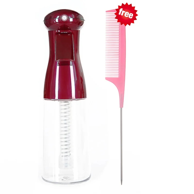 2-in-1 Spray Haarborstel, klitontwarrende hoofdmassageborstel met waternevelspray, antistatisch, gladmakend haarstylingtool voor thuis & op reis