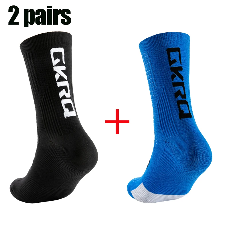 2pairs GKRQ Neue Radfahren Socken Fahrrad Krankenschwester Kompression Rennrad Laufen Mtb Kniehohe Weiß Sport Lustige Marke Schwarz – Detail 9