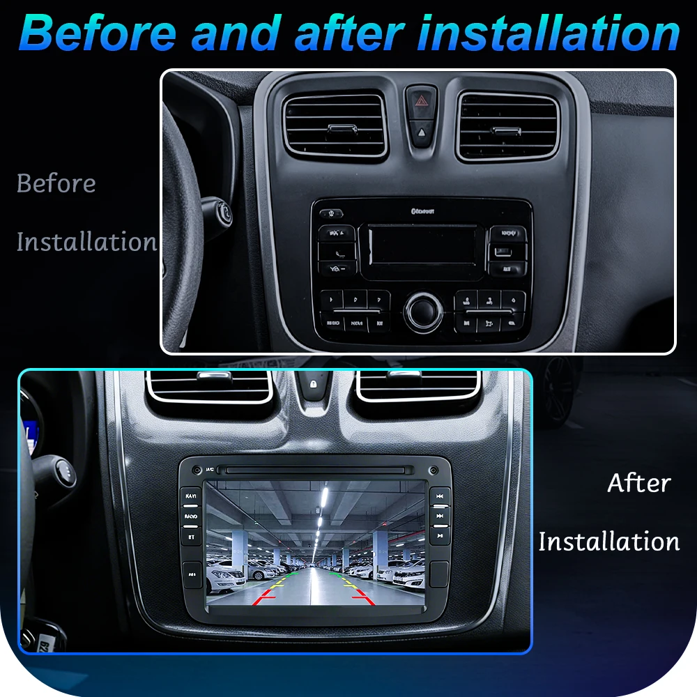 Android Car Radio For Dacia Logan Dokker Duster Sandero Lodgy Renault Captur Symbor Duster Lada Xray 2 Autoradio 2 Din Bluetooth